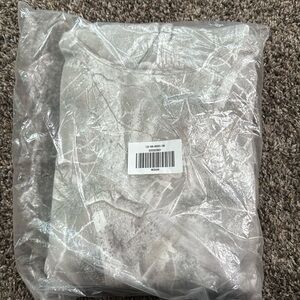 NWT Abercrombie & Fitch Essential Popover Hoodie Light Gray Camo Sweatshirt M